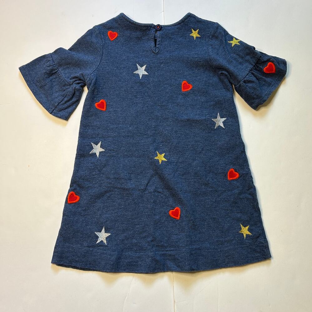 Mini Boden Stars & Hearts Embroidered Dress 4-5Y - Picture 4 of 4